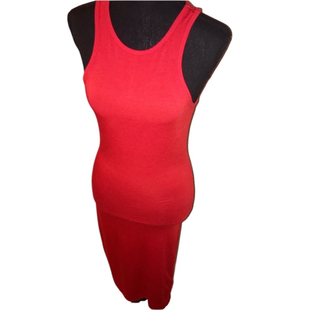 Express Red Midi Dress